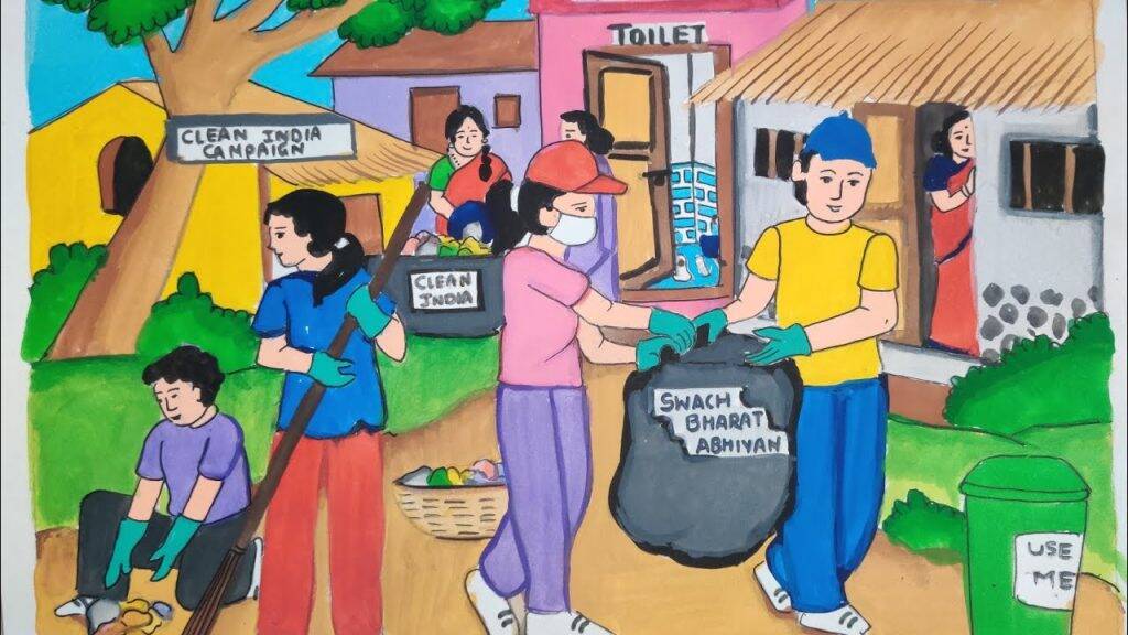 Celebrating Cleanliness: Best Painting Ideas For Swachh Bharat Abhiyan