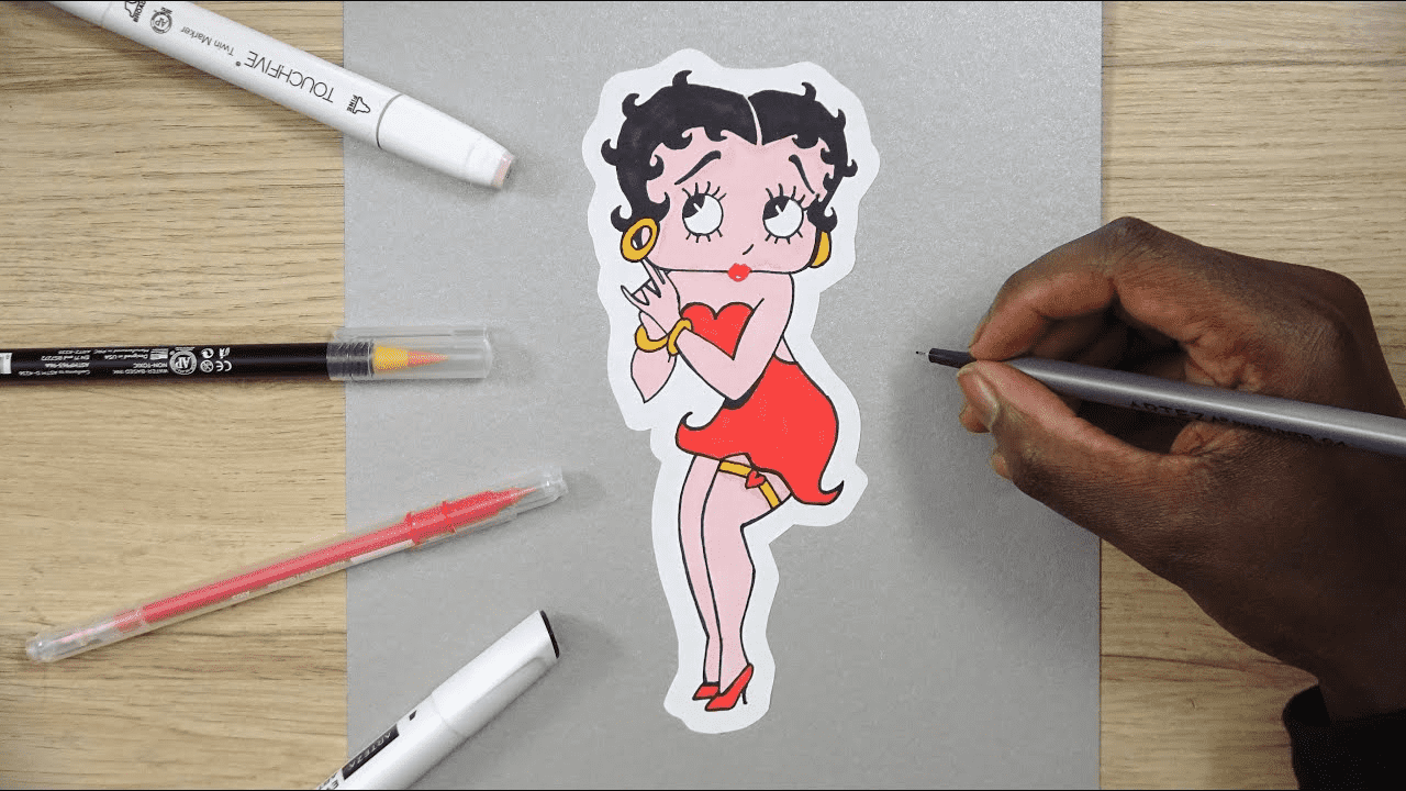 How to Draw Betty Boop StepbyStep Guide Abirpothi
