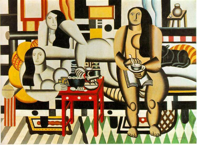 Fernand Léger(仏) 「The Three Musicians」 Three musicians, 1930 - Fernand Leger - WikiArt.org
